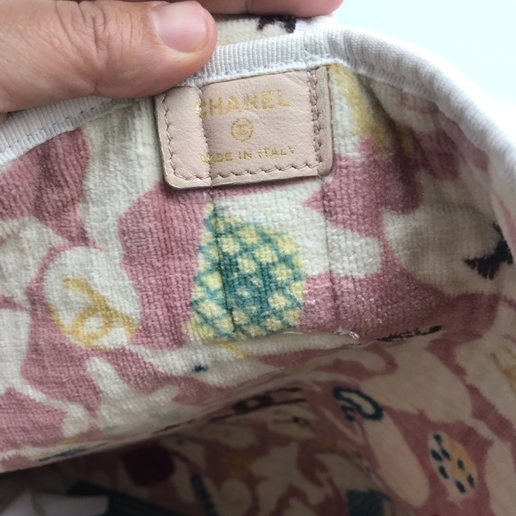 Vintage Chanel Terry Cloth CC Animal Print - Picture 5 of 5
